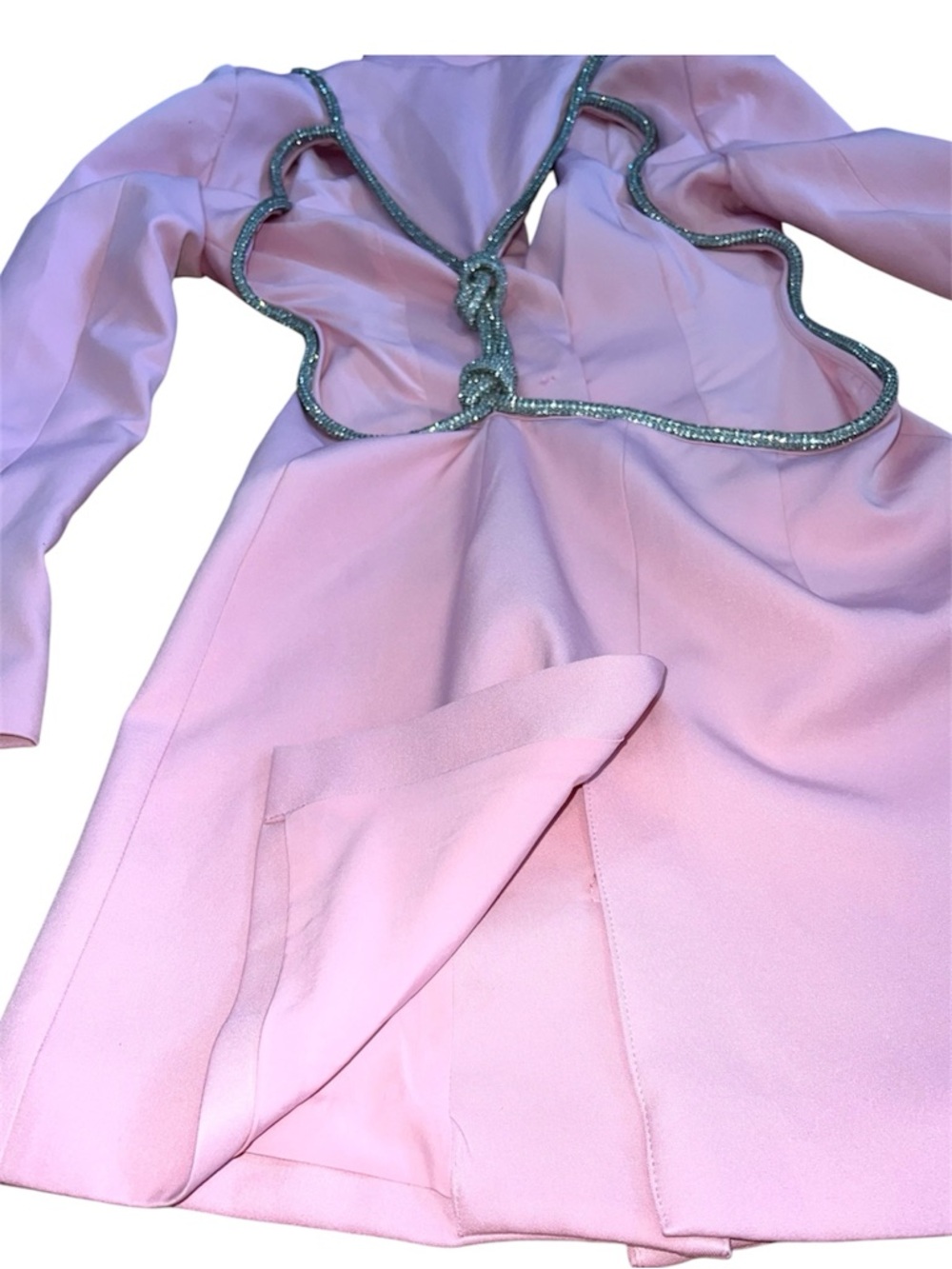 Bella Barnett Mini Jacket Dress Cutouts Rope Glitter Sexy Barbie Coquette Vtg - Picture 15 of 16